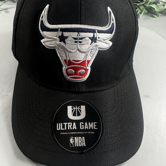 Ultra Game Chicago Bulls Cap NBA Basketball Snapback Hat 6 Panel Athletic - Picture 6 of 16